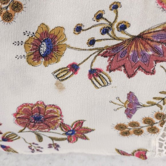 FREE PEOPLE Just the Two of Us Tunic Swing Top Floral Oversized SMAL - Picture 6 of 6